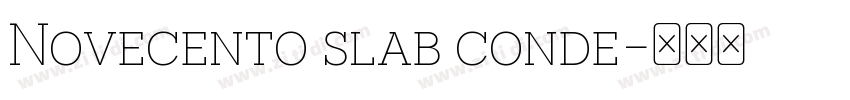 Novecento slab conde字体转换 Novecento slab conde字体转换